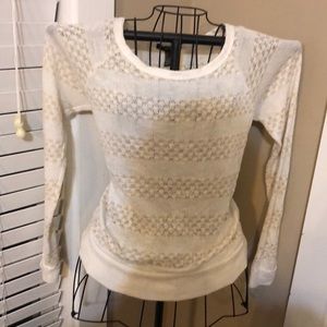 White and Gold Sweater